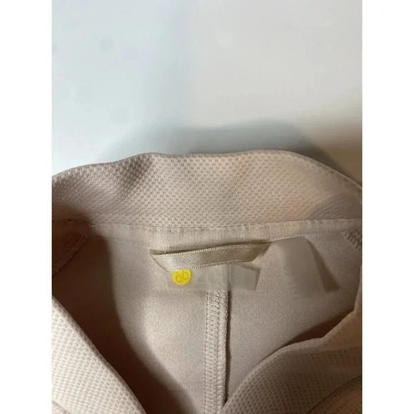 Zella Womens Size Small Light Pink Bomber Jacket Snap Button Up Flaw - Picture 3 of 10